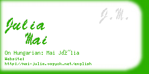 julia mai business card